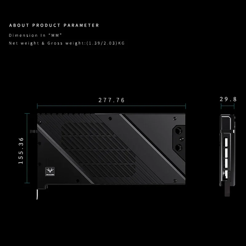 Blok Air GPU Granzon untuk Kar - Rtx 4090 Water Block Full Cover ulasan dan harga